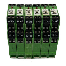 6x BTR KRASR-M8/21 24V AC/DC Koppelbaustein Trennrelais Relay KRASRM8/21