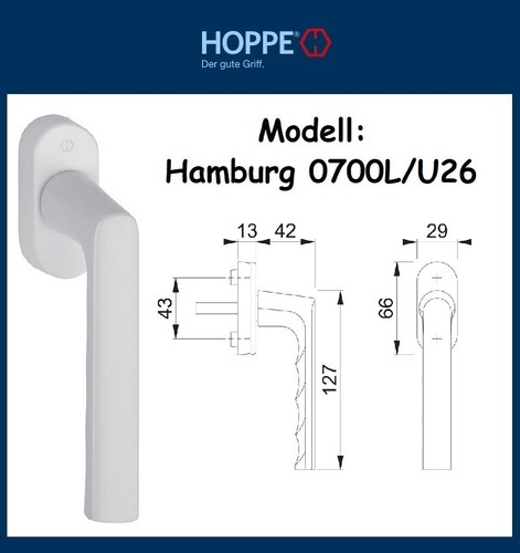 Hoppe fenstergriff hamburg - hoppe,