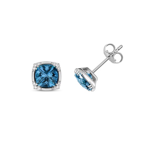 Weißgold diamant - 9k, (375)