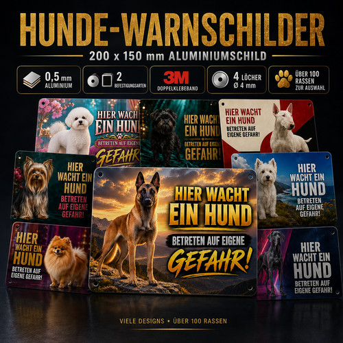 Achtung hund warnschild - achtung,