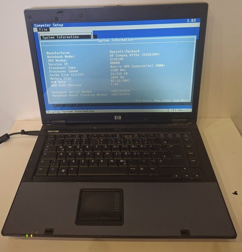 Compaq 6715s notebook - hp,