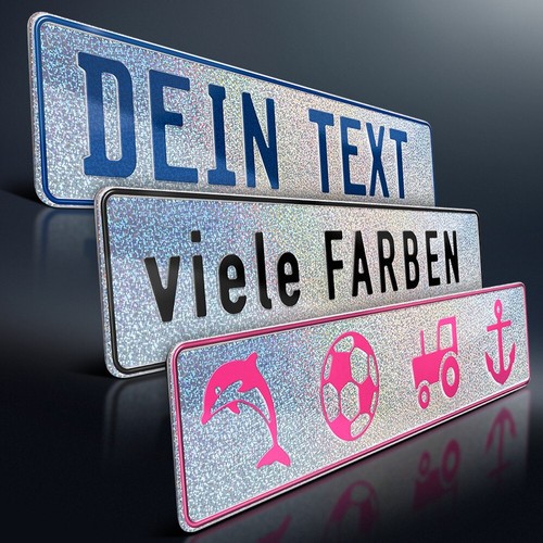Funschild silber holo - 1,