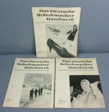 3 x alte Fachzeitschrift "Das Deutsche Schuhmacher Handwerk " Zeitschrift Schuhe