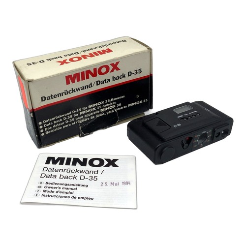 Minox databack ovp und - d-35,