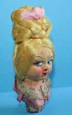 Schöner Zierkorken Puppe / Flaschenkorken / Bottle Stopper Lady Head / Bouchon