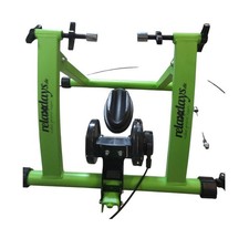Relaxdays Rollentrainer 26–28" – 6-Gang, bis 120 kg, Indoor Trainer, Grün