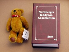 SCHUCO Druckknopf-Teddy im Buch-Karton NÜRNBERGER TEDDYBÄR-GESCHICHTEN 287/1500