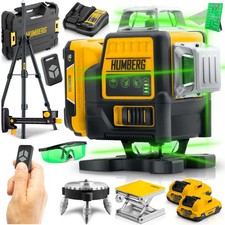 HUMBERG 4D 360° 16 Line Kreuzlinienlaser Laser Wasserwaage mit Koffer + Stativ