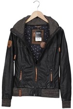 Naketano Jacke Damen Anorak Jacket Kurzmantel Gr. S Baumwolle Braun #ibe9tql