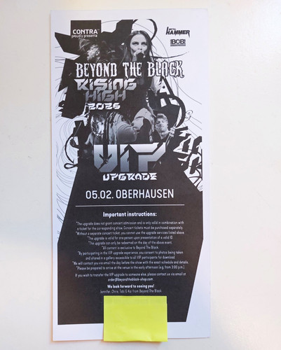 Beyond the black konzert - the, 2026