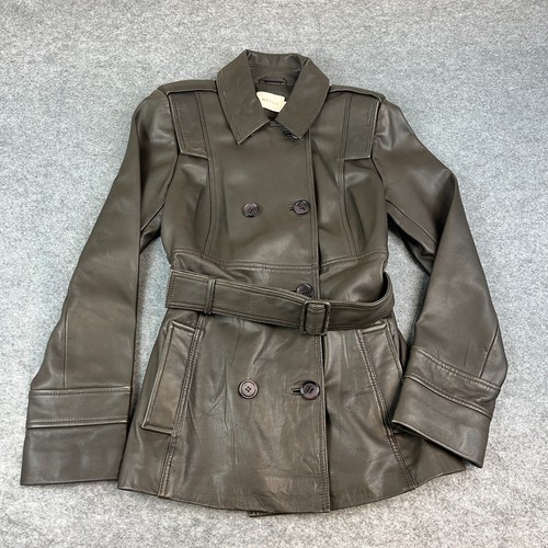 Reiss leder crop trench - leder, jacke