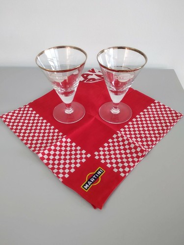 Vintage martini gold rimmed - martini,