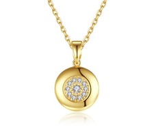 Damen Kette mit Anhänger Rhodiniert Echt Gelbgold verg Halskette Kinderschmuck