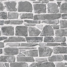 Papiertapete 265620 Tapete Stein Beton 53 x 1005 cm Rasch Selection Silber Grau