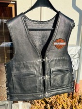 Biker Kutte Leder, Schwarz