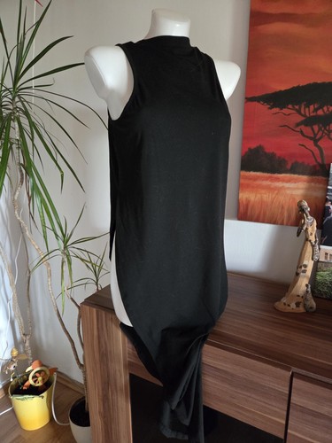 Schwarze asymmetrische tunika - asymmetrische,