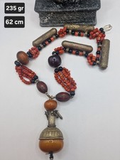 Alte tajikistan kette mit amber und koralle 