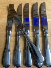 WMF Spatenform Spaten Cromargan  Besteck 6 Tafelmesser 21,5 cm Achtung Lesen !