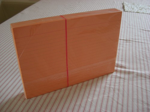100 karteikarten din orange - din, a5