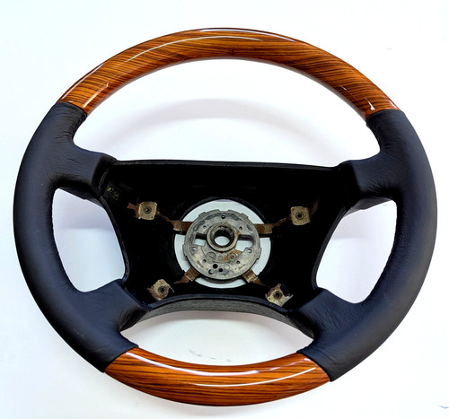 Lenkrad zebrano holz schwarzes - zebrano,
