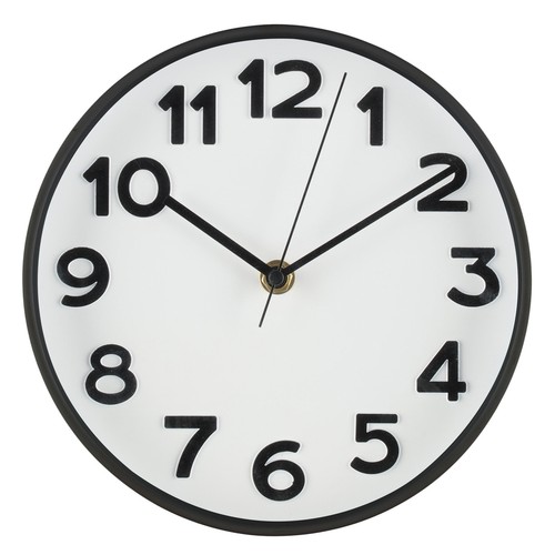 Wanduhr mit großen - zahlen,, Ø