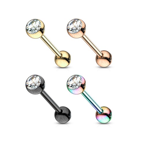 Zungenpiercing barbell - zungenpiercing,