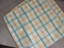 2x Dekokissen Hülle Bezug Kissen Sitzkissen Stuhlkissen 40x40 gelb grün Landhaus