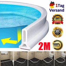 200CM Gummi Silikon Dusche Schutz Wasser Stopper Badezimmer Wasserfest Leiste
