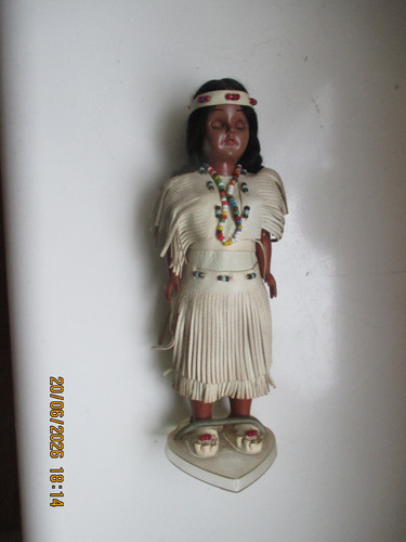 Alte puppe indianermädchen - alte,