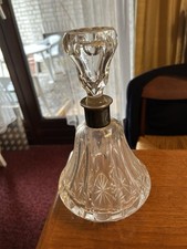 Kristall Karaffe mit Silbermontierung, Sehr Alt