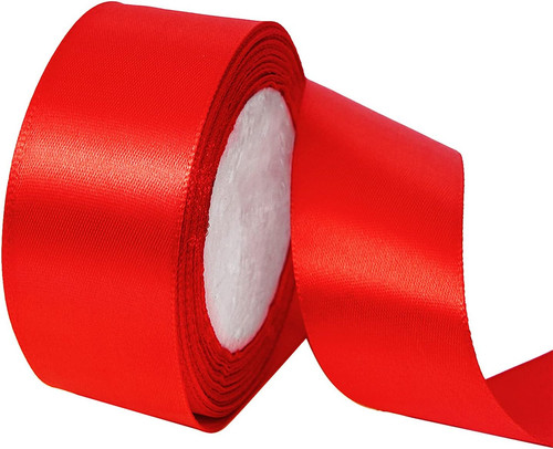 Satinband rot 40mm meters - 40mm,, 23