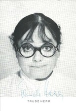Trude herr original autogramm - trude,