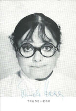 TRUDE HERR Original Autogramm signierte Postkarte 60er Jahre