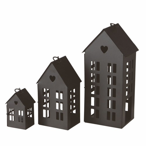 Metall windlicht haus - metall,