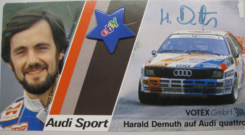 Orig rallye autogrammkarte - orig.,