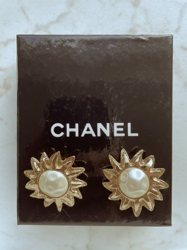 Chanel ohrclip mit perle - mit,