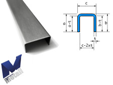 Edelstahl U-Profil 2000mm