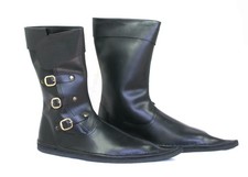 Schnabel Stiefel Leder Schuhe