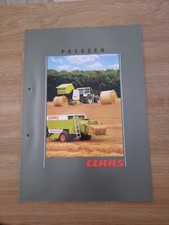Orig. CLAAS Pressen Prospekt