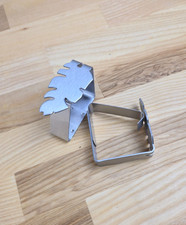 HOME CREATION® Tischtuchhalter 4er-Set Edelstahl Magnet/Klammer Erdbeere Zitrone