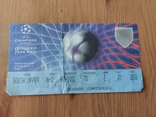 Used Ticket UEFA Champions League Final 2002 Real Madrid vs Bayer Leverkusen 