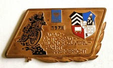 Plakette ADAC Motorrad Gelände Zuverlässigkeitsfahrt Freigericht 1976 Bronze