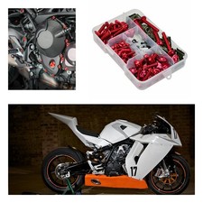 Red Motorcycle Fairing Bolt