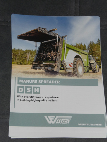 Western manure spreader - manure,