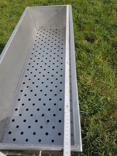Edelstahlgrill 900mm lang