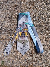 Vintage Gino Pilati Krawatte Lustig Cowboy Dame 80er Jahre