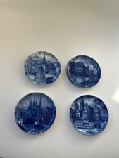 4 Kobalt Wandteller, kl