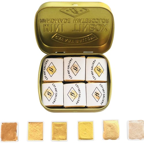 Aquarellfarben set metallic - 6,