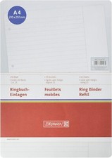 Brunnen / Ringbuch-Einlagen - 50 Blatt; liniert, mit Rand, Lin. 25, je 10 Stück