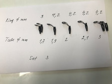 Rutenbau , Rutenreparatur .SIC- Rutenringe mit Hülle  7 St. Set-3.